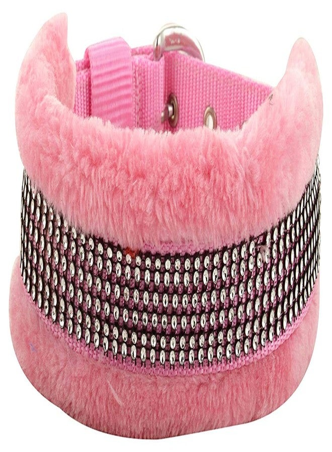 Cavalry's Adjustable Pink Fur Collar for M & Large Size - Image 1